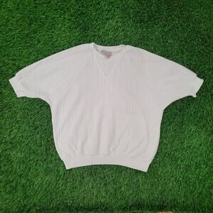 Vintage 80s MOD Sweater Womens M/L 24x21 Baggy Crop USA